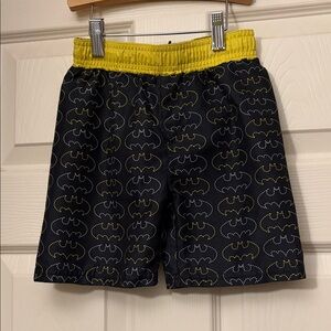 Batman Black and Yellow Swim Trunks